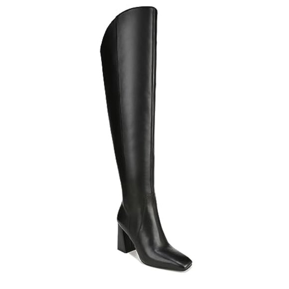Naturalizer Womens Lyric Over The Knee Boot Black Leather Wide Calf - Picture 1 of 1